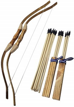 Adventure Awaits! 2-Pack Handmade Wooden Bow and Arrow Set