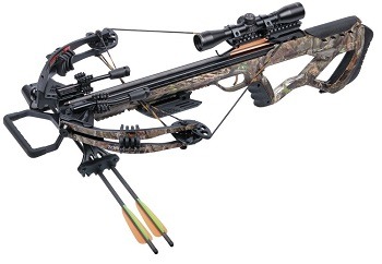 CenterPoint Tormentor Whisper 380 Camo- Crossbow Package