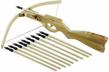 SUNNYHILL Handmade Wood Gun Type Toy Crossbow